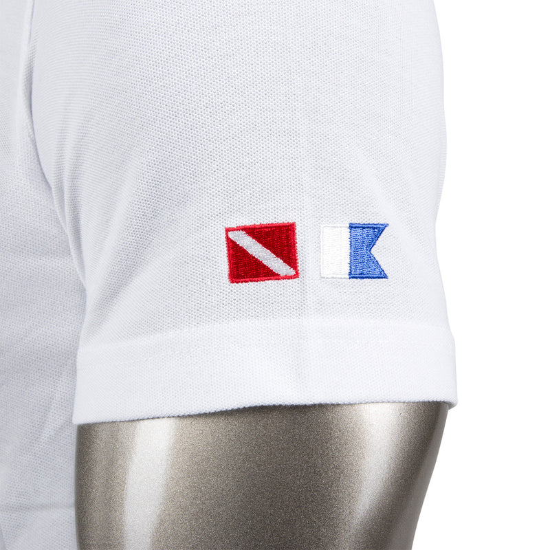 IST Woven Short Sleeve Polo Shirt With Diving Flag Insignia