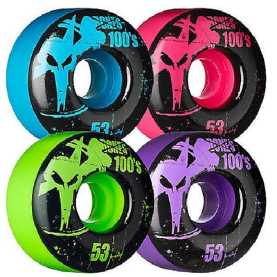 Bones 100's #2 53mm ASST Skateboard Wheels V1