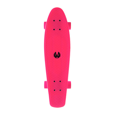 Rekon 28" x 7.5" The Long Ranger Neon Pink Complete Cruiser Skateboard