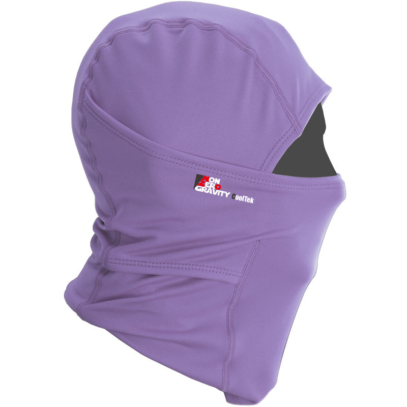 purple summer balaclava for cycling