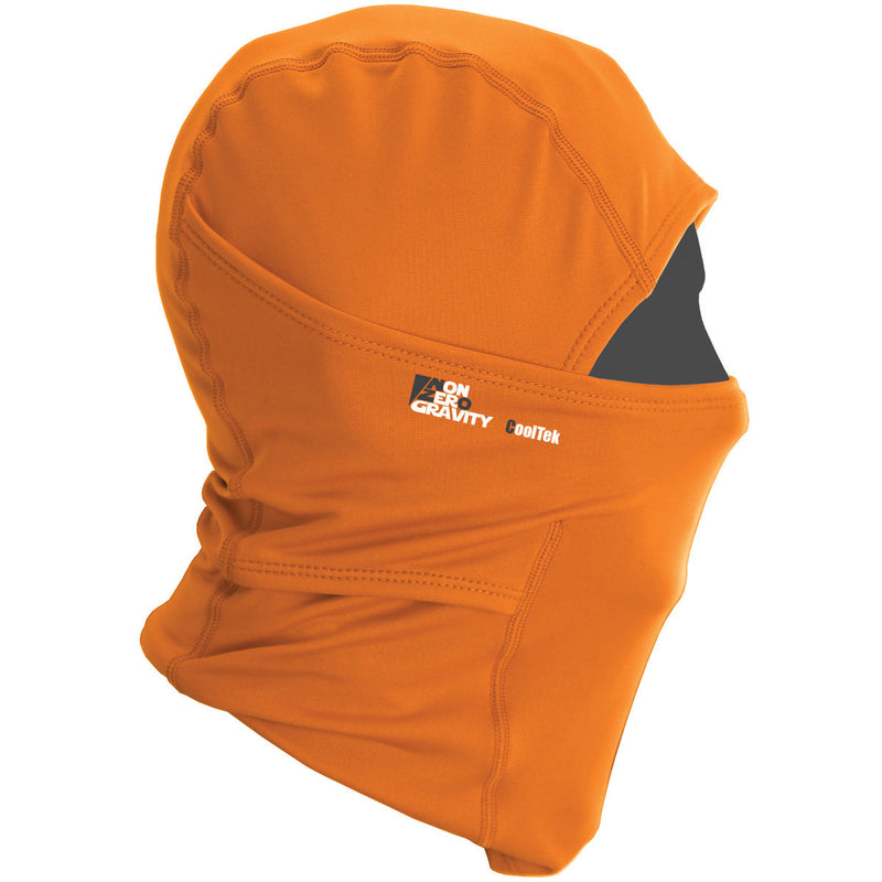 orange summer balaclava for cycling