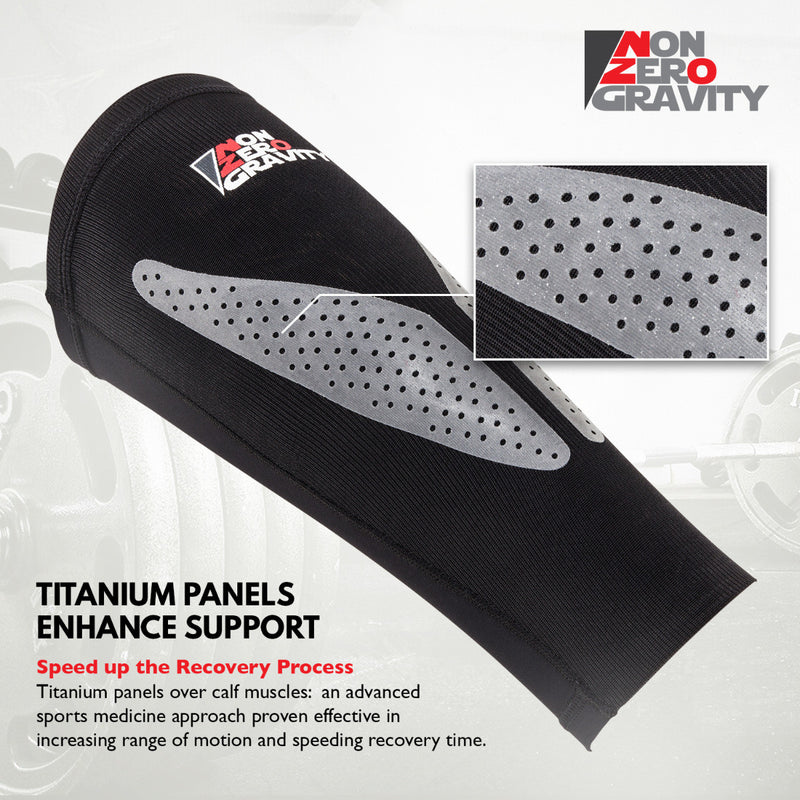 NonZero Gravity NZ-P12Ti Titanium Calf Compression Sleeves