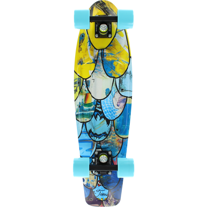 Penny 27 Inch Plastic Waffle Top Mini Cruiser: I Ride I Recycle
