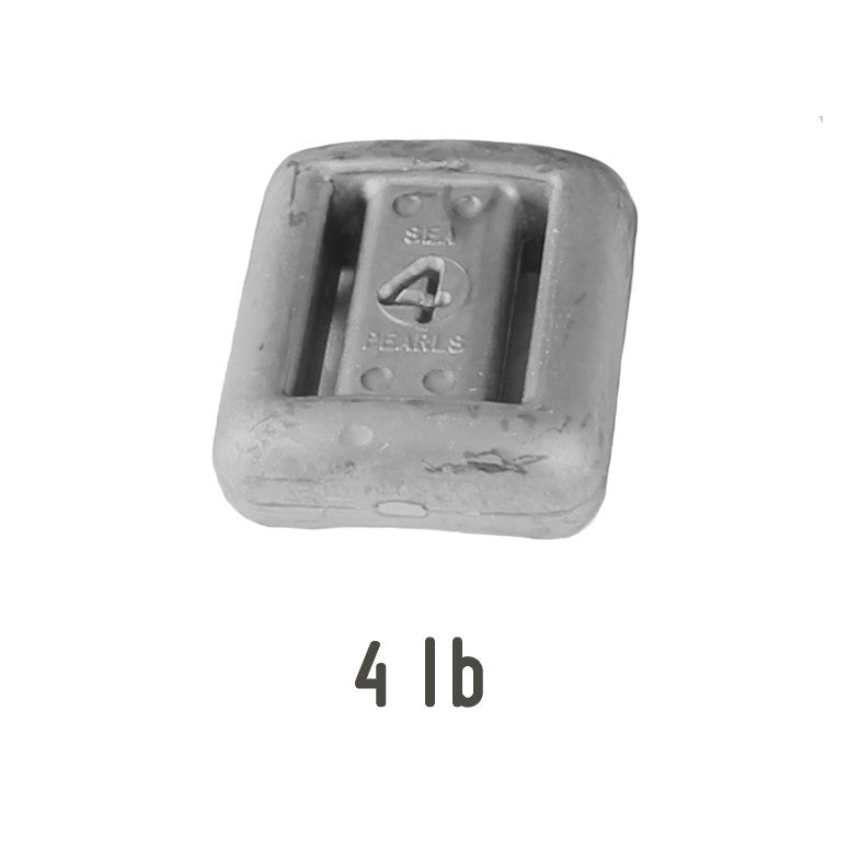 Sea Pearls Lace Through Uncoated Lead Alloy Dive Weight, 4 lb – Shop709.com