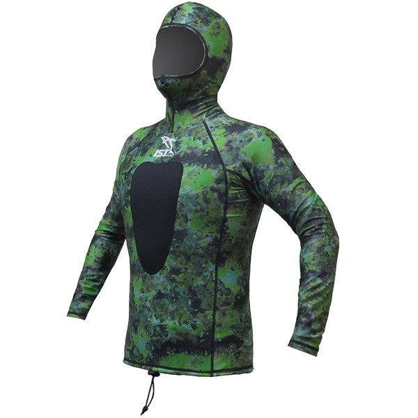 Hooded Spearfishing Rashguard-Green