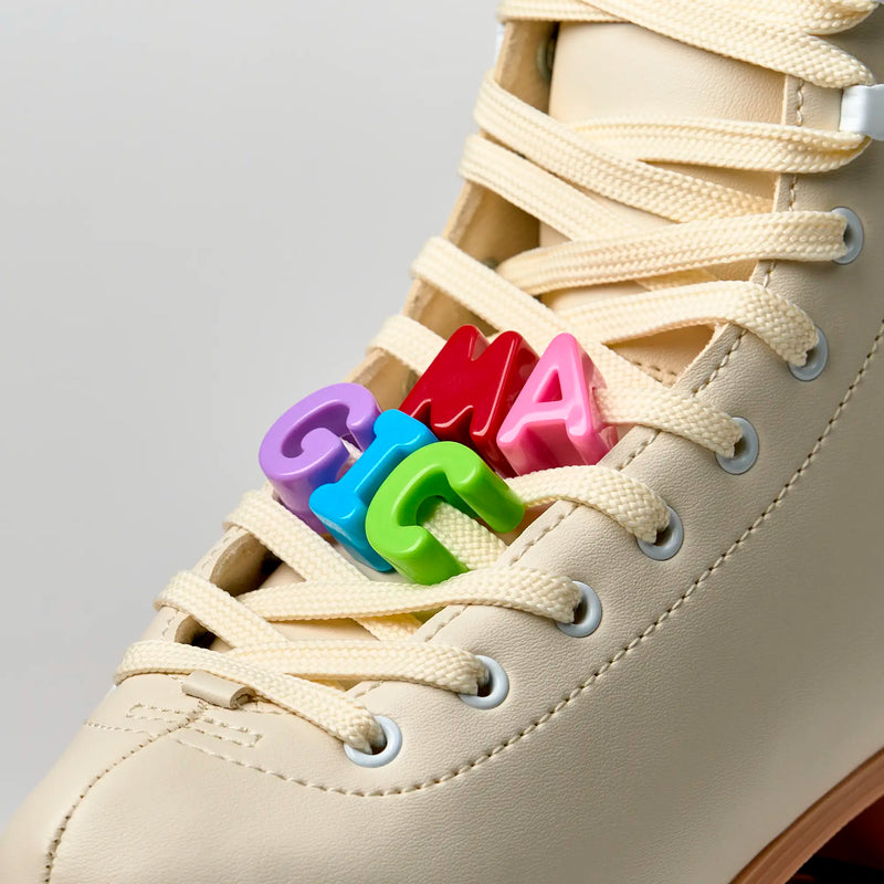 C7Skates Power Words A to Z Lace Block Set – Pre-Spelled Blocks for Skate & Shoe