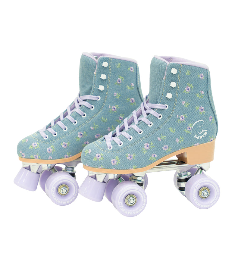 C7skates Premium Floral Field Roller Skates