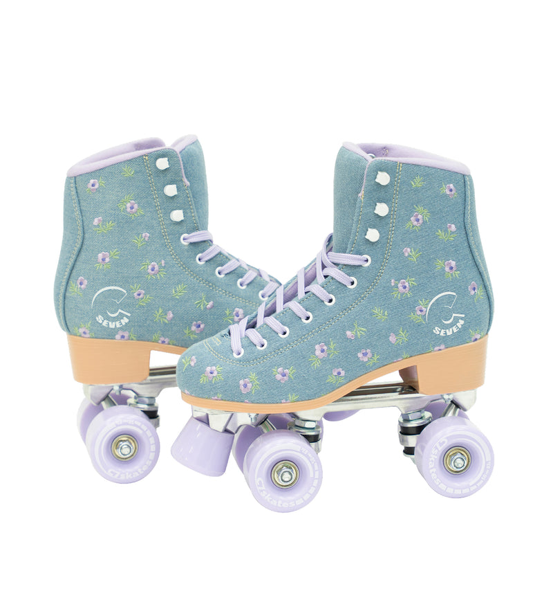 C7skates Premium Floral Field Roller Skates