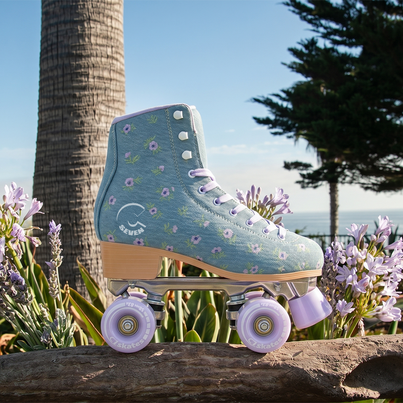 C7skates Premium Floral Field Roller Skates