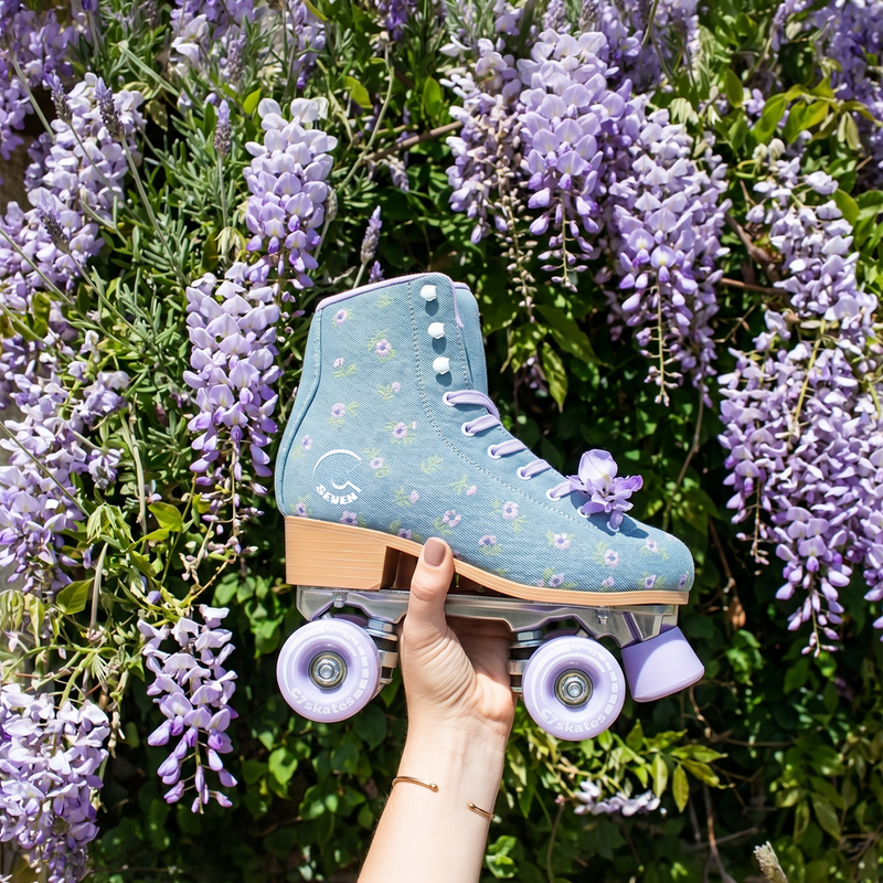 C7skates Premium Floral Field Roller Skates