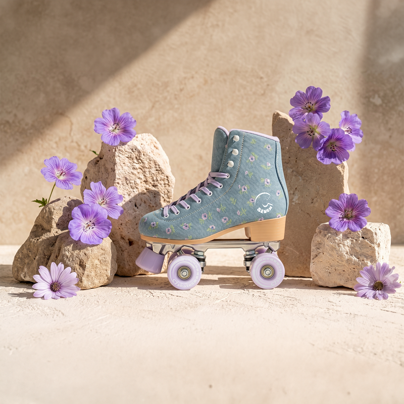 C7skates Premium Floral Field Roller Skates