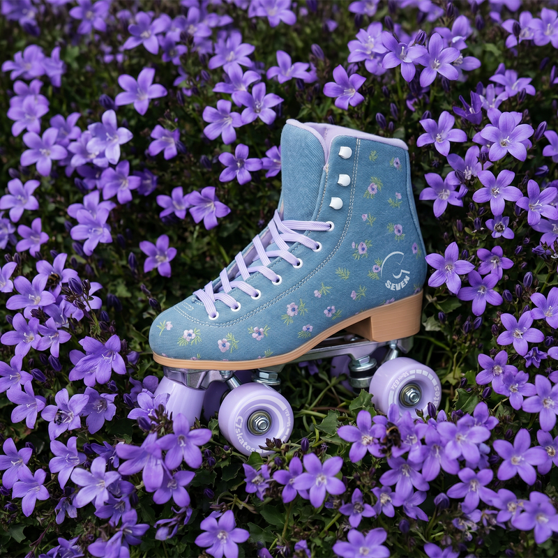 C7skates Premium Floral Field Roller Skates