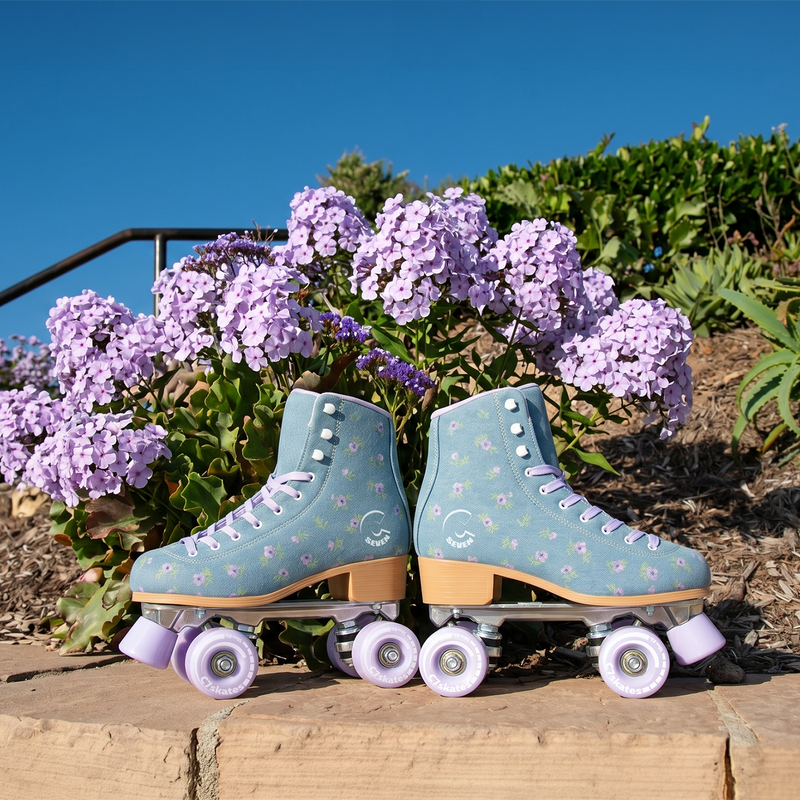 C7skates Premium Floral Field Roller Skates