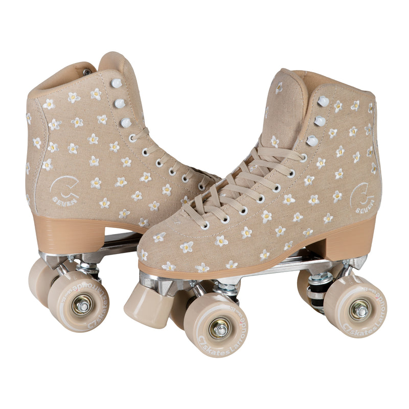 Larroudé x C7 Raffia Quad Skates