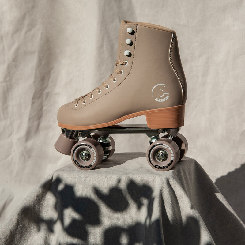 C7skates Premium Winter Wheat Roller Skates - Lifestyle