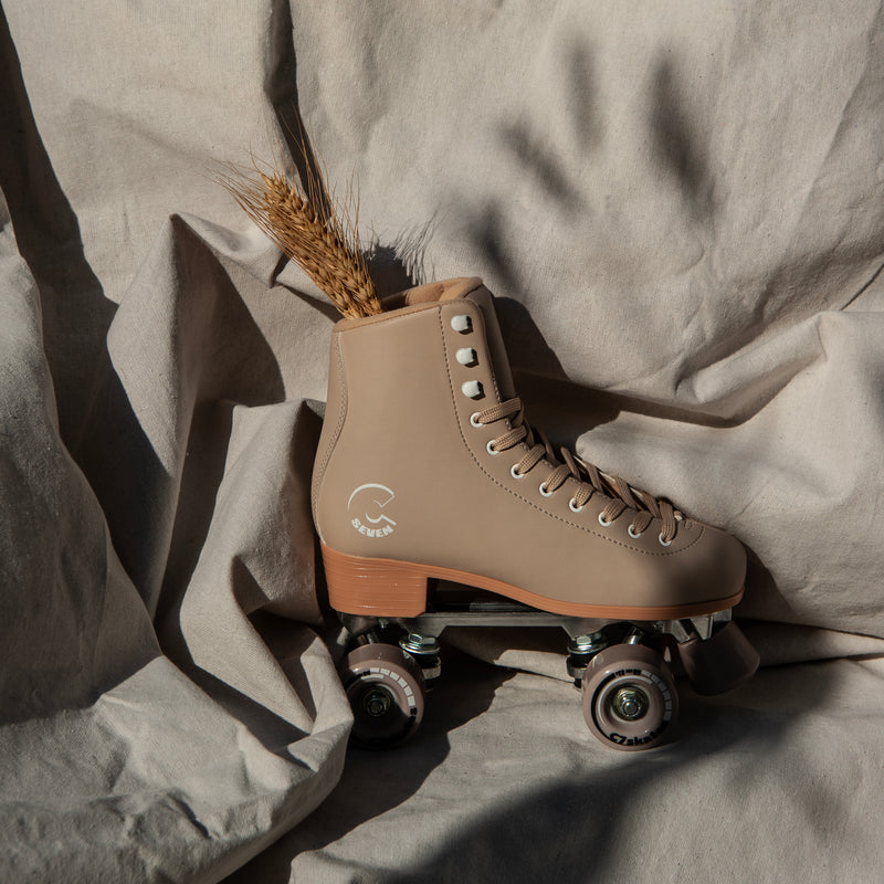 C7skates Premium Winter Wheat Roller Skates - Lifestyle