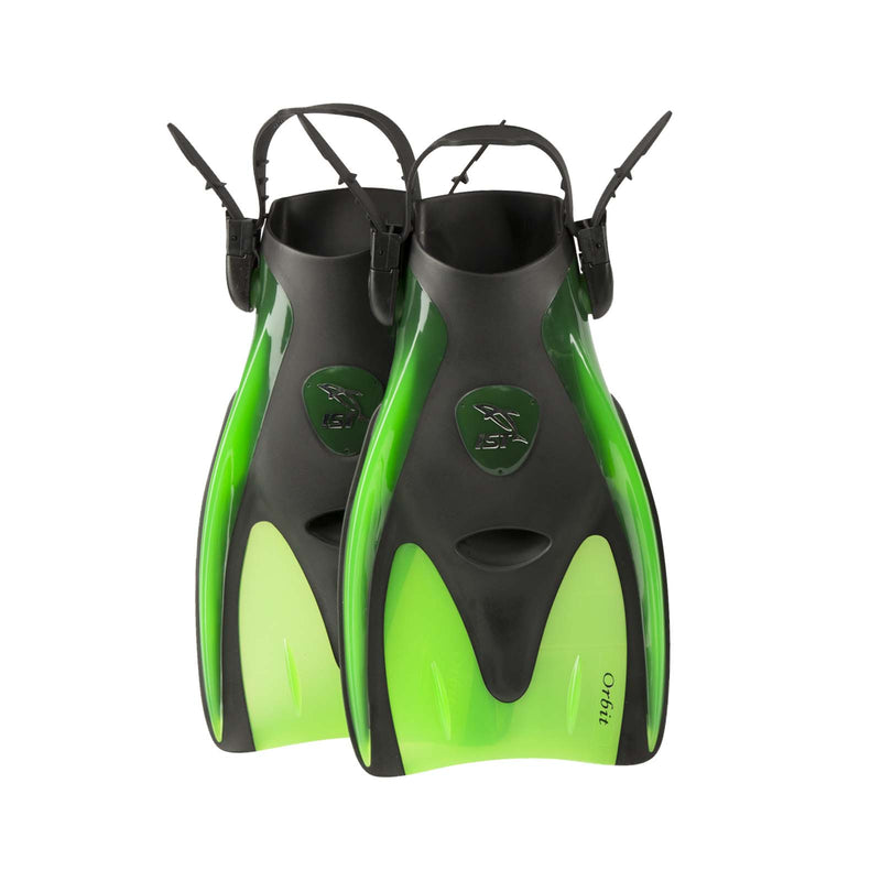 IST Orbit Premium Snorkeling Fins - Green