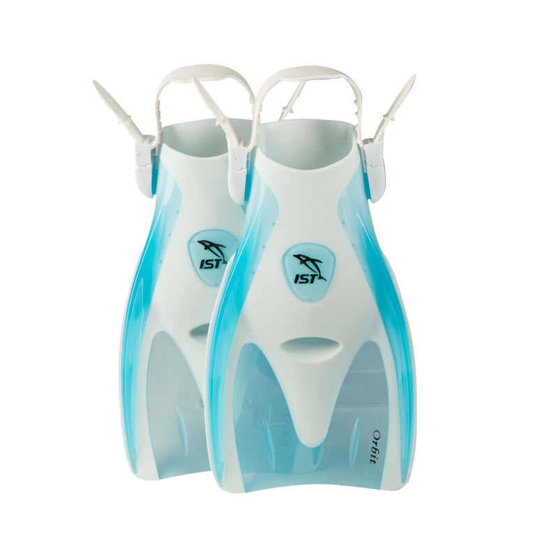 IST Orbit Premium Snorkeling Fins - White/Blue