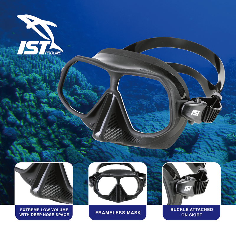 Sonic Diving Mask Features - Black