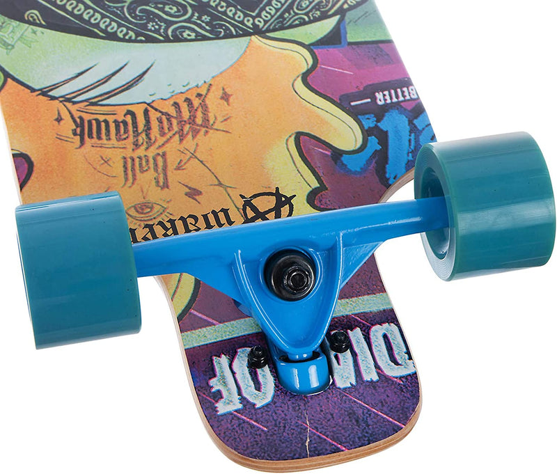 Awaken 9.5" Drop Through Complete Longboard - Ninja