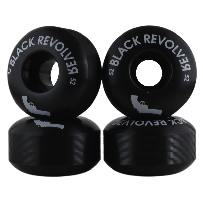 52 x 31mm Black Revolver Wheel Classic Print (Set of 4)