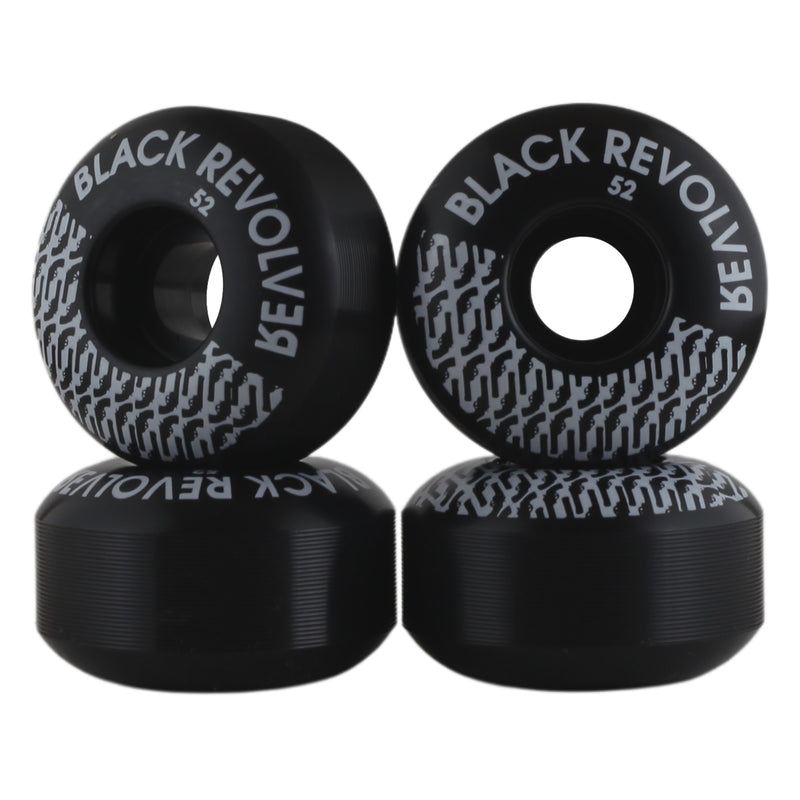 52 x 31mm Black Revolver Wheel Classic Print (Set of 4)