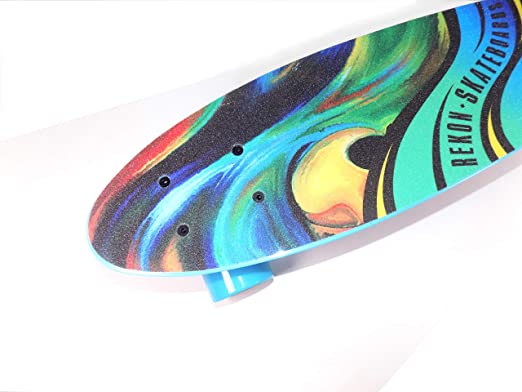 Rekon 6" Plastic Mini Cruiser Skateboard - Oil Painting