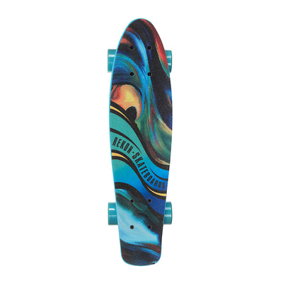 Rekon 22" Plastic Mini Cruiser Skateboard - Oil Painting