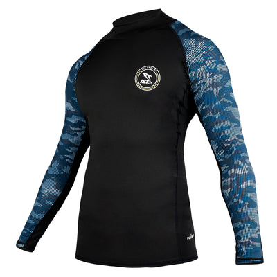 Camouflage Hooded Rash Guard loading top with Chest Gun Pad –