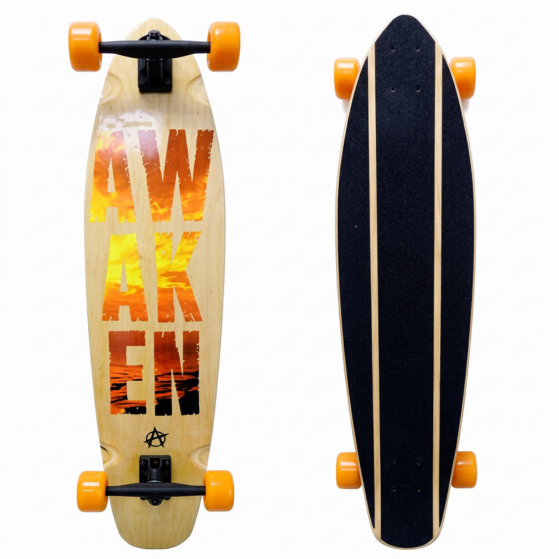 Awaken 40 x 9.75'' Pintail Complete Longboard - Golden Sunset
