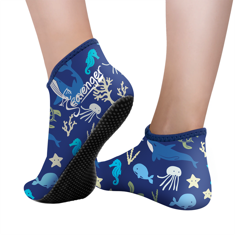 Seavenger Kids 3mm Neoprene Zephyr Socks - Paradise Navy