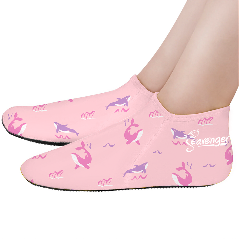 Seavenger Kids 3mm Neoprene Zephyr Socks - Paradise Pink