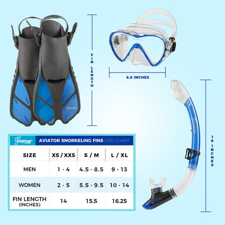 Seavenger Aviator Snorkeling Set