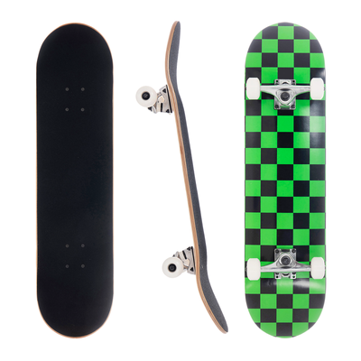 Awaken 8'' Green Checkerboard Complete Skateboard