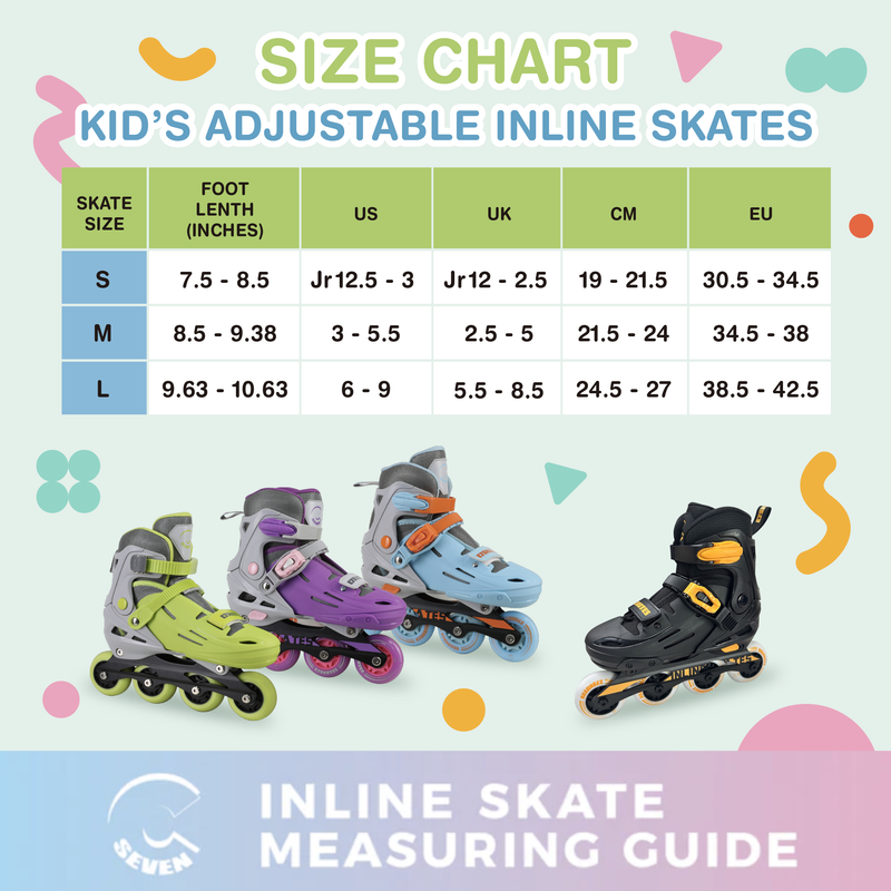 C7skates Kid Inline Skates Size Chart