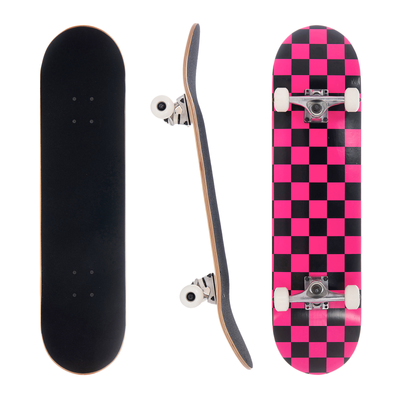 Awaken 8'' Pink Checkerboard Complete Skateboard