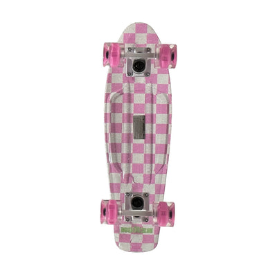 Rekon 22" Plastic Mini Cruiser - Pink Checkerboard
