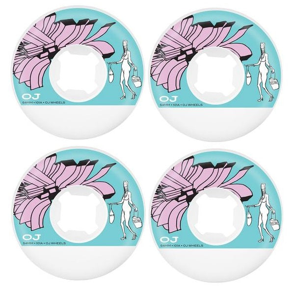 OJ 54mm Johnson Duty Free Edge 101A Skateboard Wheels 4 Pack