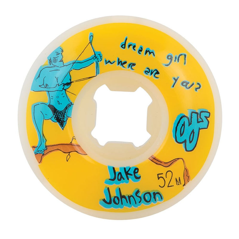 OJ Yellow Johnson EZ Edge Dream Girl Skateboard Wheels | 52mm 101A