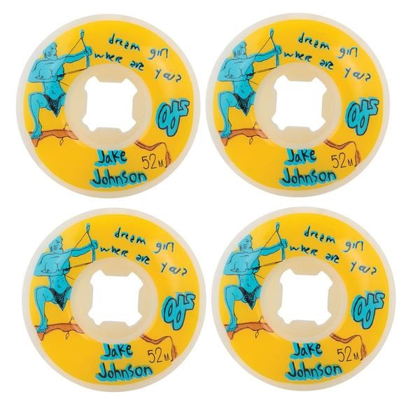 OJ Yellow Johnson EZ Edge Dream Girl Skateboard Wheels | 52mm 101A