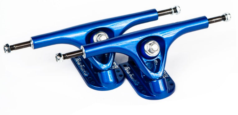 Paris 180mm V2 Longboard Skateboard Blue Trucks Pair