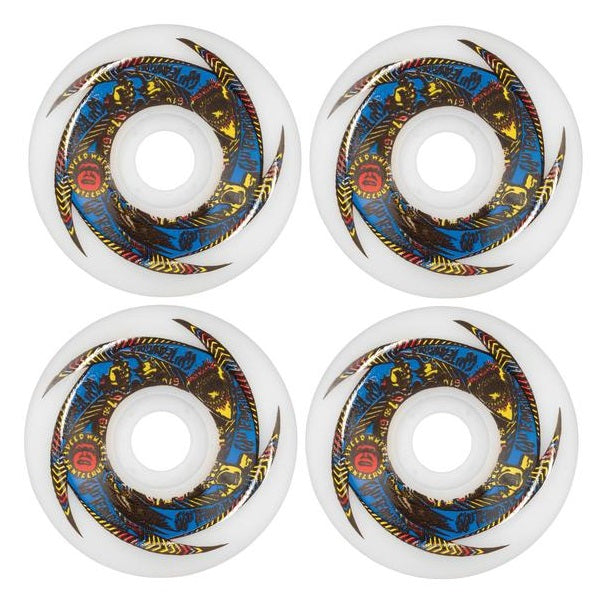 OJ SKATEBOARD WHEELS 61mm Team Rider Speedwheels Original White 97a