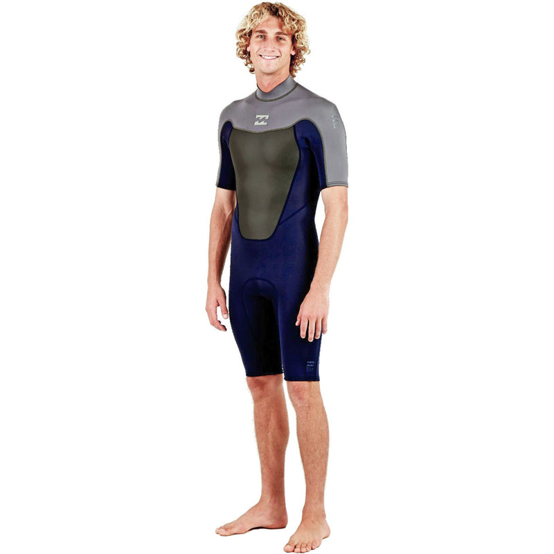 A INK shorty wetsuit with short sleeves and a contoured collar in 2mm neoprene.