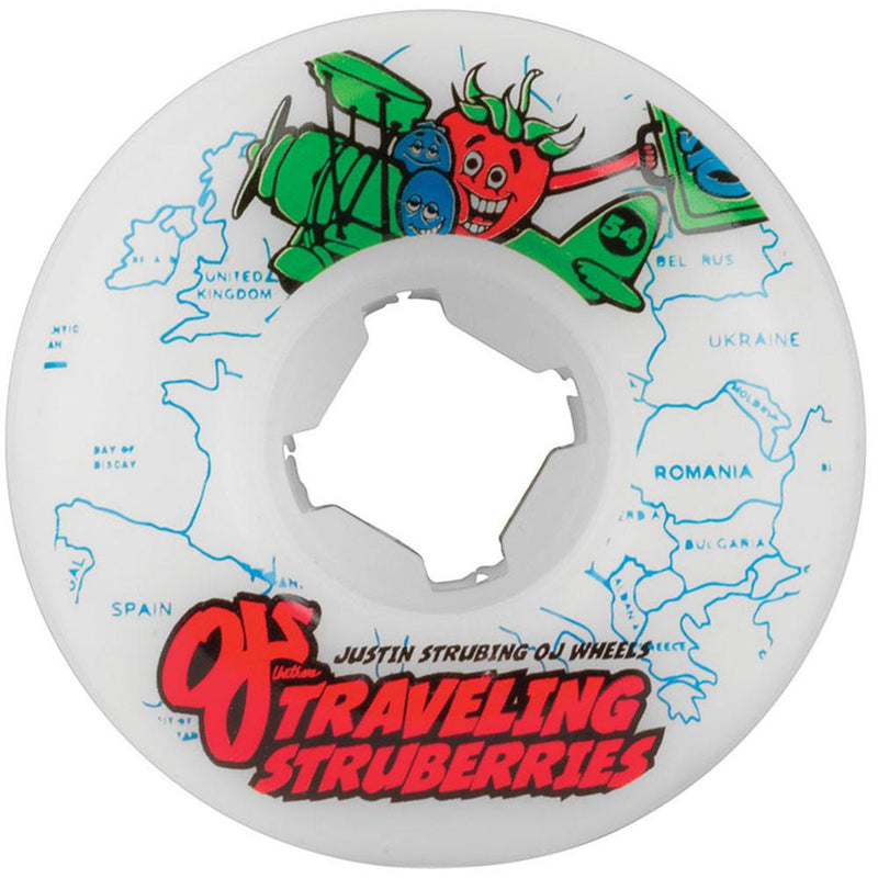 Oj 54mm Strubing Traveling Struberries 101a Skateboard Wheels