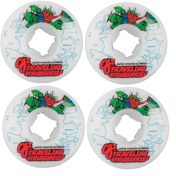 Oj 54mm Strubing Traveling Struberries 101a Skateboard Wheels