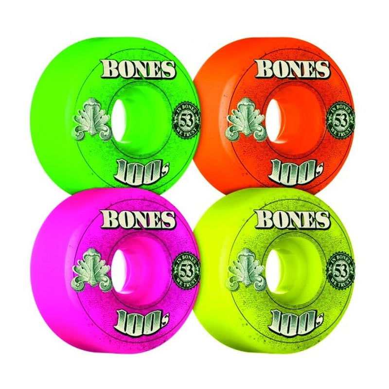 Bones OG 100s Skateboard Wheels | 53mm 100A
