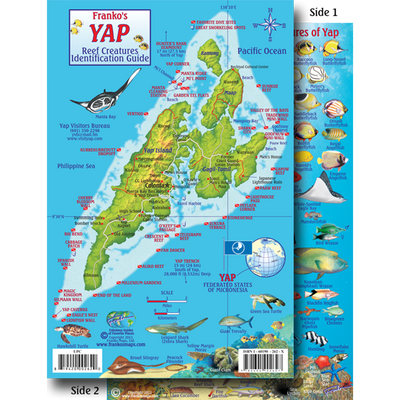 Franko Maps Yap Reef Dive Creature Guide 5.5 X 8.5 Inch