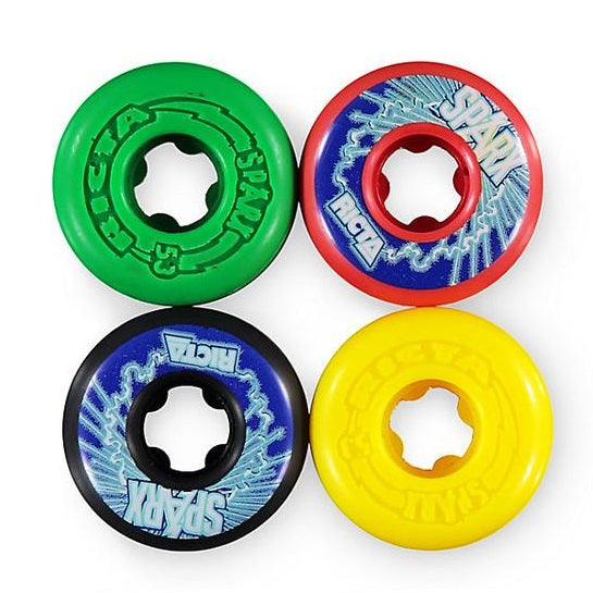 Ricta 53mm Sparx Shockwaves Rasta Skateboard Wheels