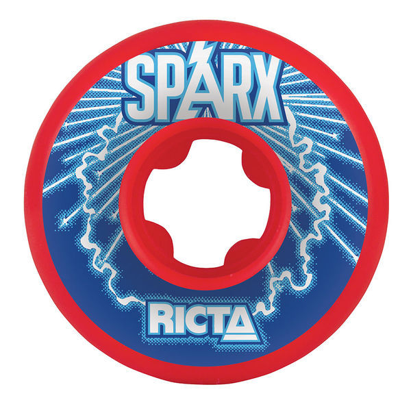 Ricta 52mm Sparx Shockwaves Red Skateboard Wheels 4 Pack