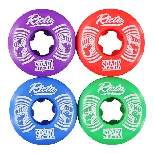 Ricta 53mm Sparx Shockwaves Mix Up Skateboard Wheels 4 Pack